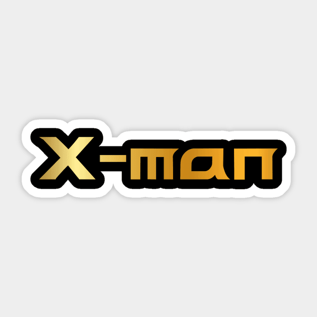 X-man Name Logo Sticker by Xman_773